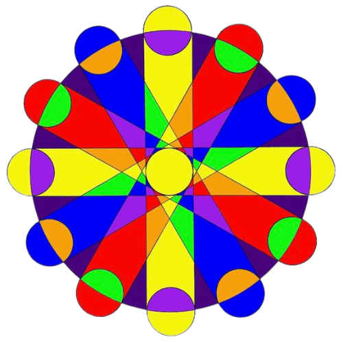 colorfull circular shape